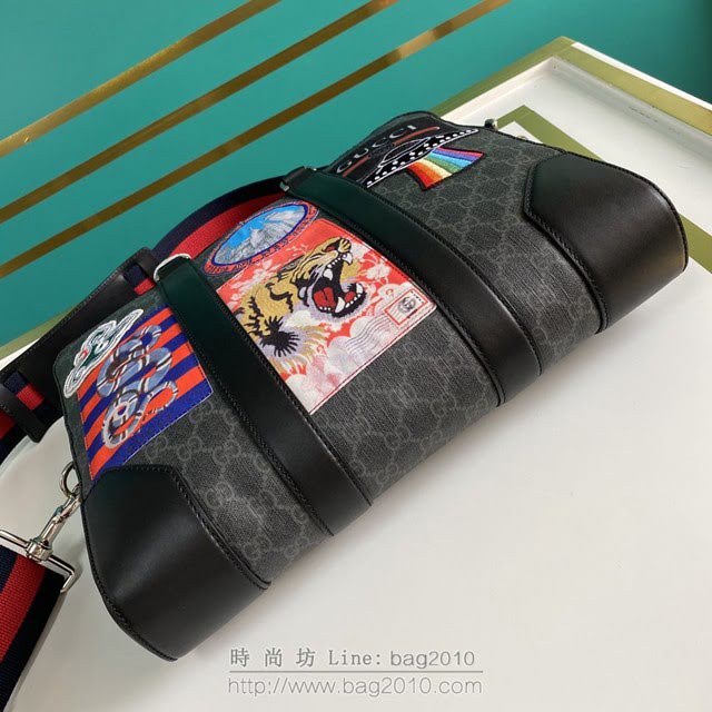 Gucci古馳包包 G家新款男包 474135 古奇男士手提公事包 克PVC刺繡 gdj1459